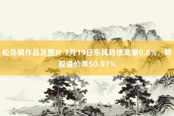 松岛枫作品及图片 7月19日东风转债高潮0.8%，转股溢价率50.97%