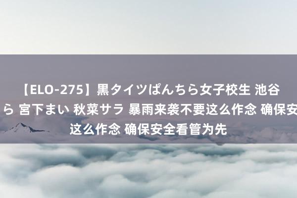 【ELO-275】黒タイツぱんちら女子校生 池谷ひかる さくら 宮下まい 秋菜サラ 暴雨来袭不要这么作念 确保安全看管为先