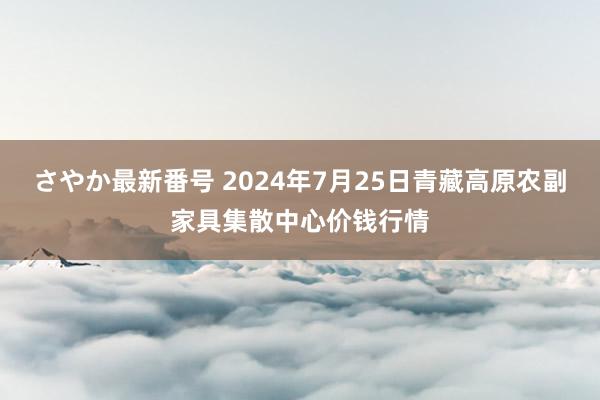 さやか最新番号 2024年7月25日青藏高原农副家具集散中心价钱行情