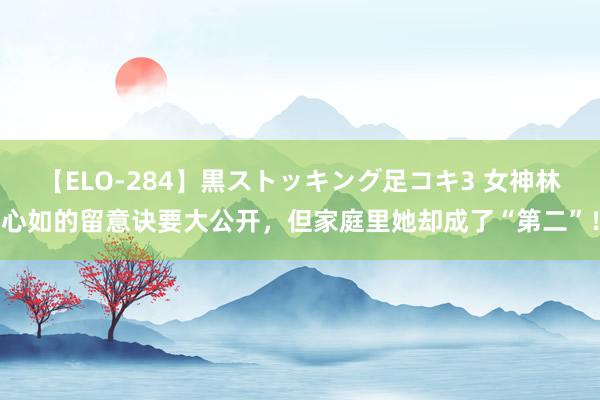 【ELO-284】黒ストッキング足コキ3 女神林心如的留意诀要大公开，但家庭里她却成了“第二”！