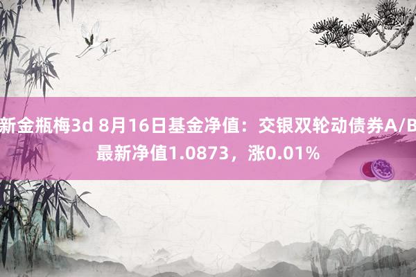 新金瓶梅3d 8月16日基金净值：交银双轮动债券A/B最新净值1.0873，涨0.01%